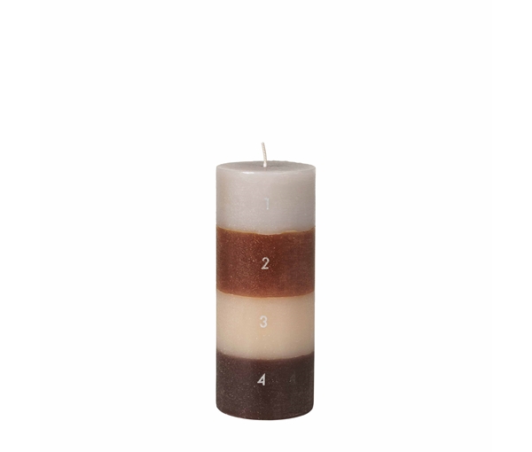 Colourblock Calendar Candle