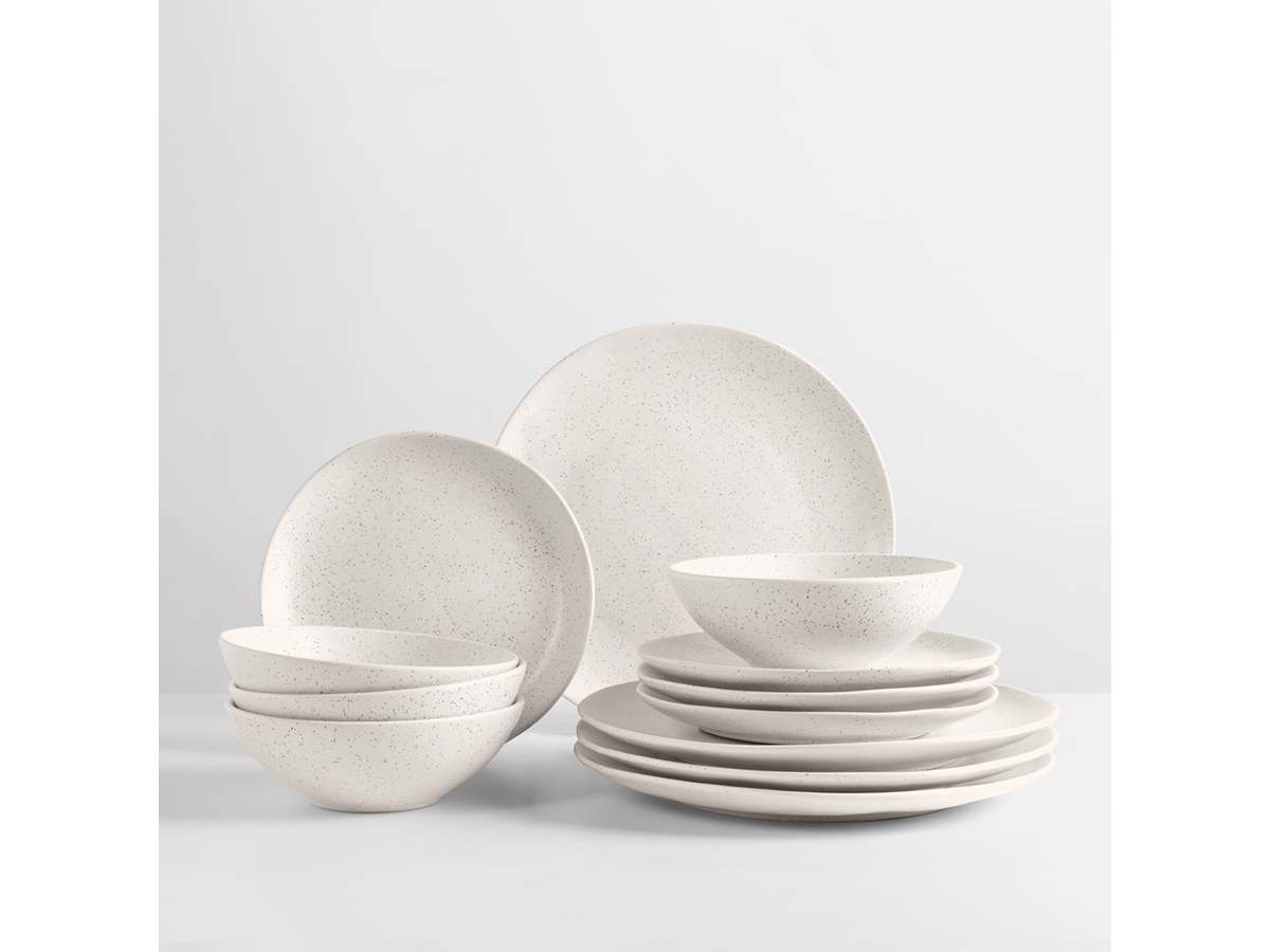 Nordic Vanilla Dinner Set for Four