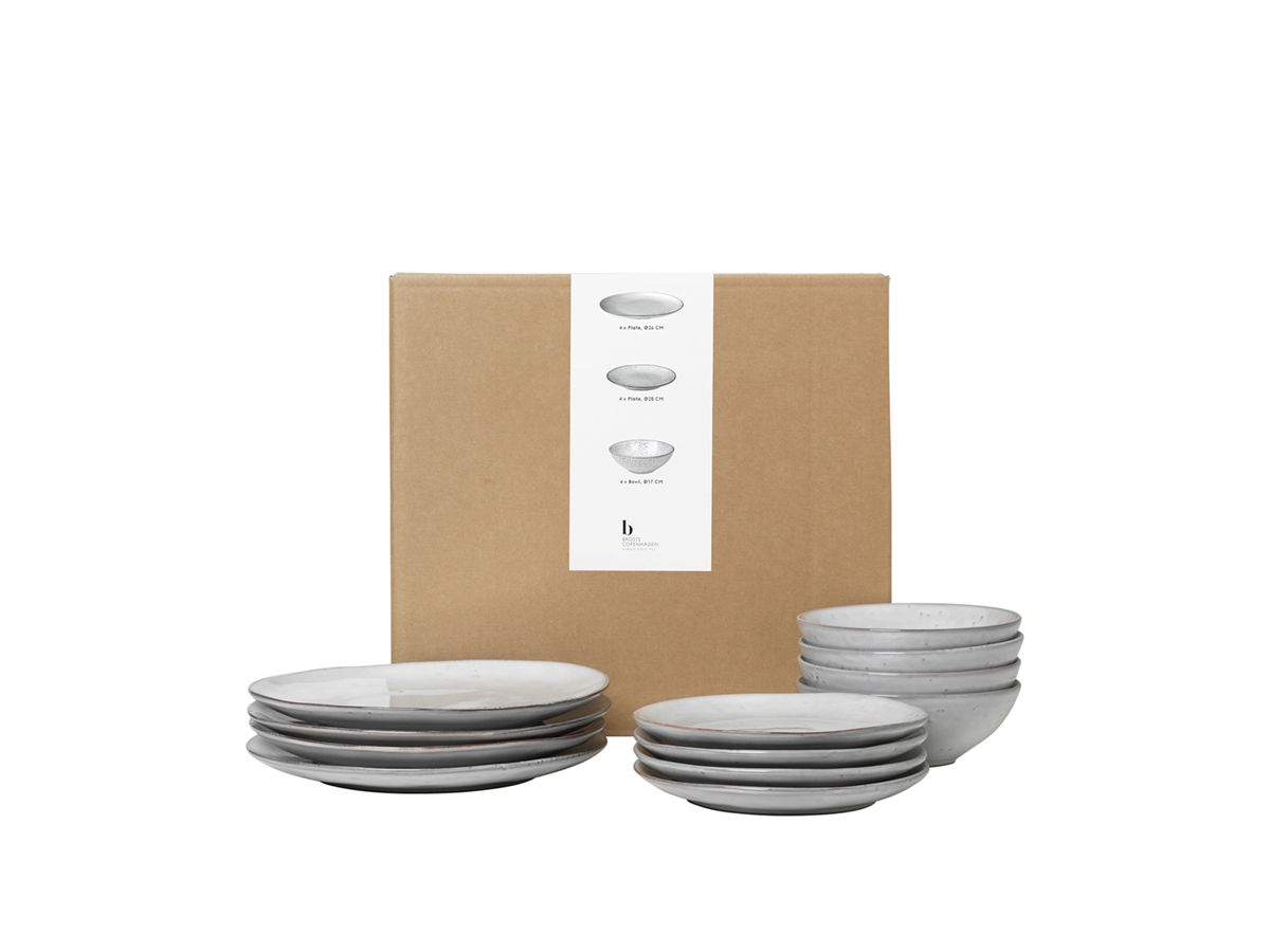 Nordic Sand Dinner Set for Four