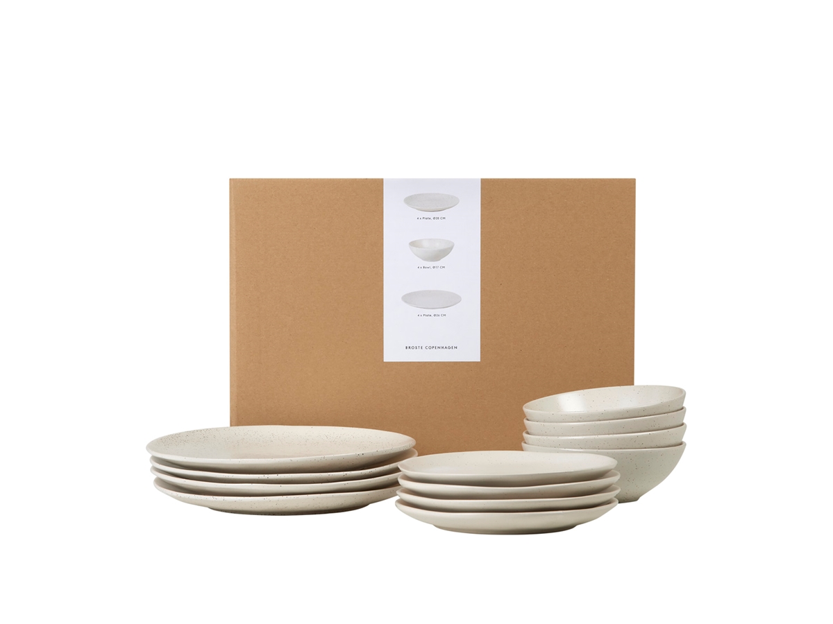 Nordic Vanilla Dinner Set for Four