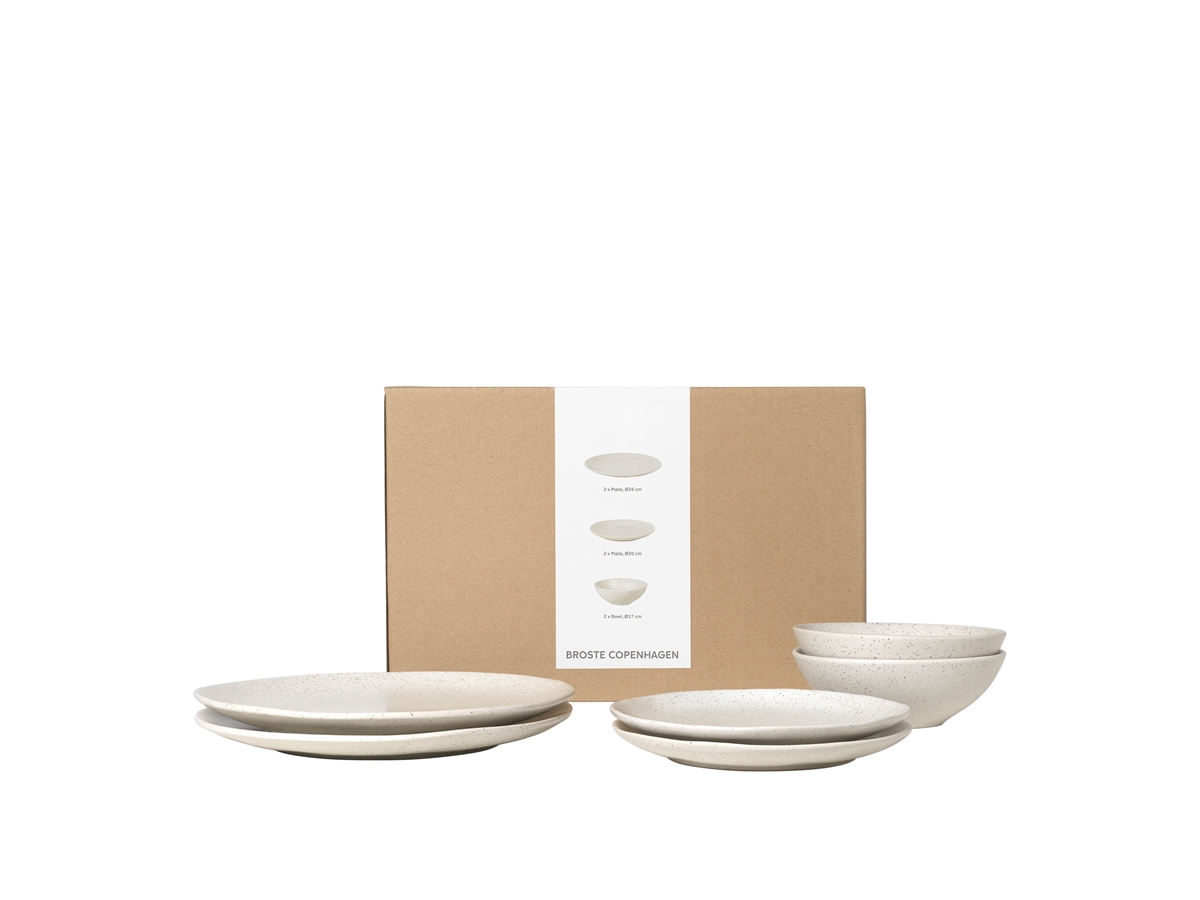 Nordic Vanilla Dinner Set for Two