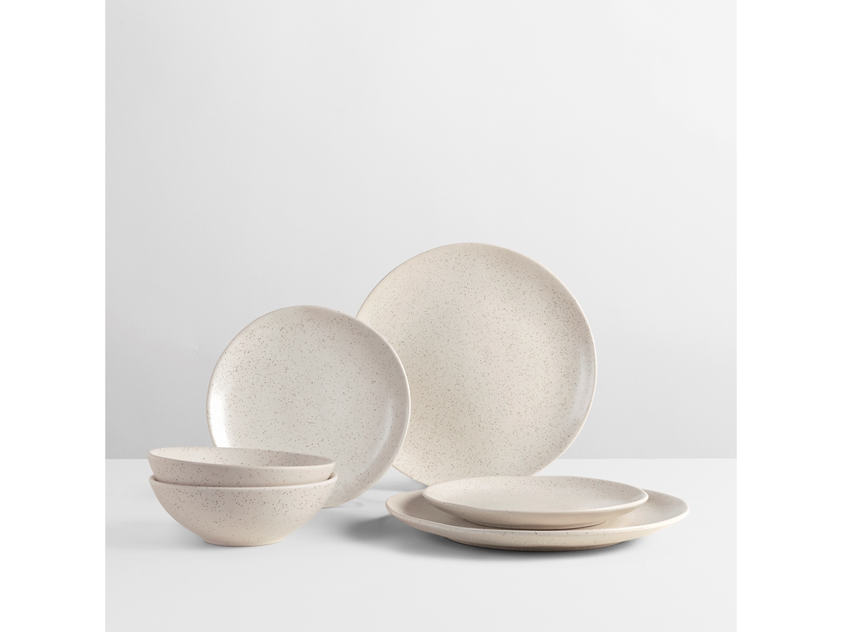 Nordic Vanilla Dinner Set for Two