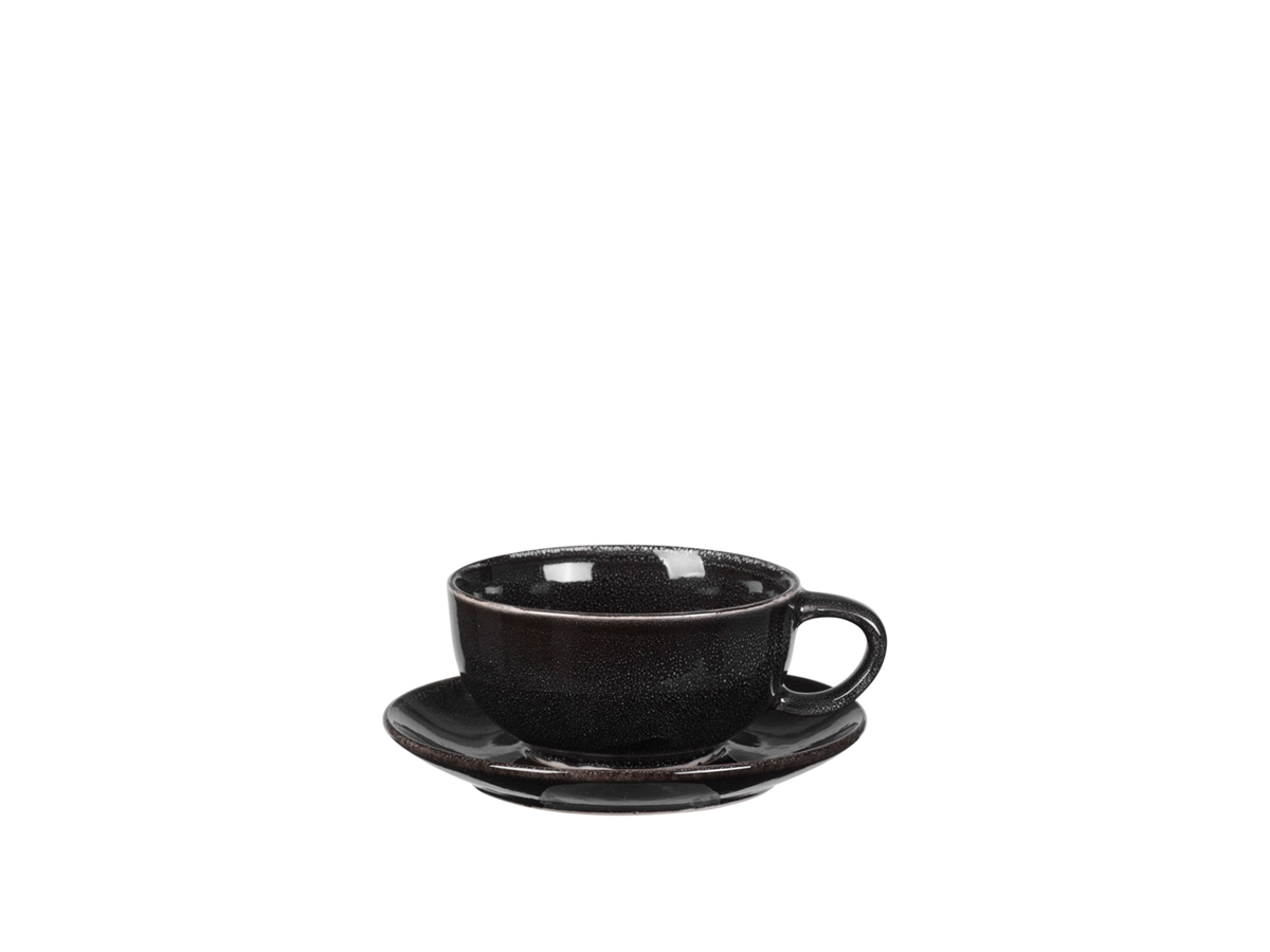 Nordic Coal Cup with saucer