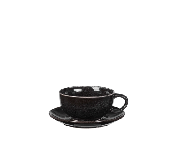 Nordic Coal Cup with saucer