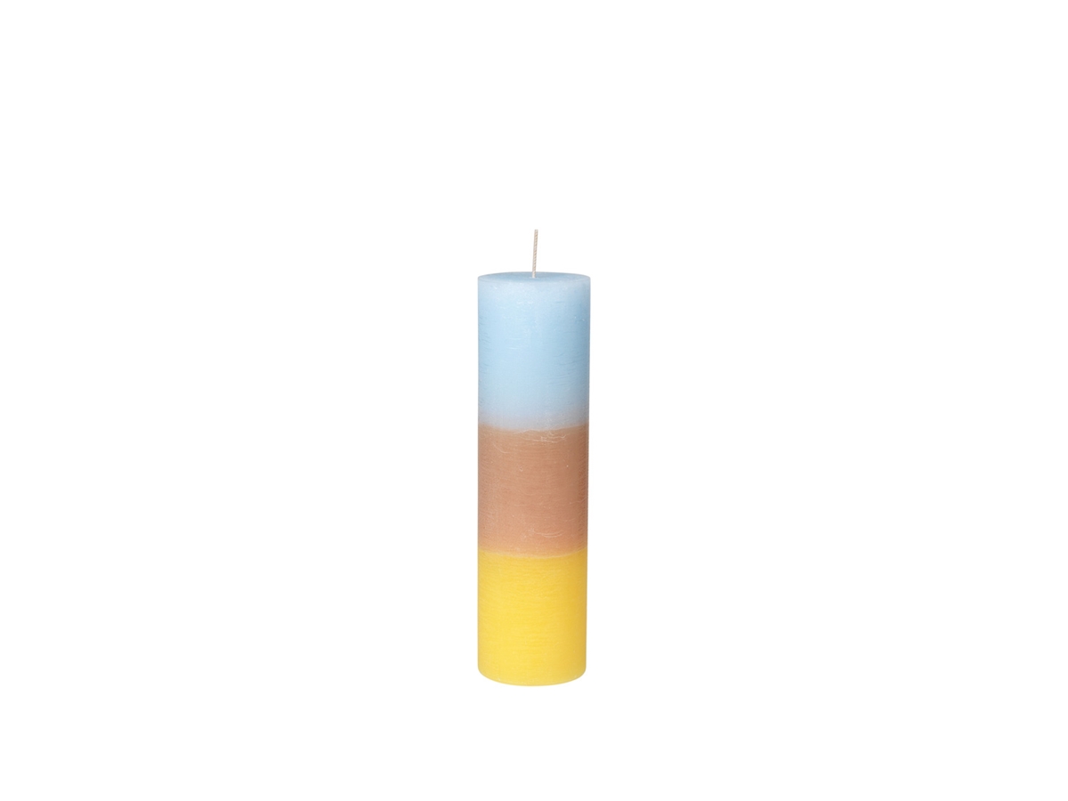 Rainbow Pillar candle