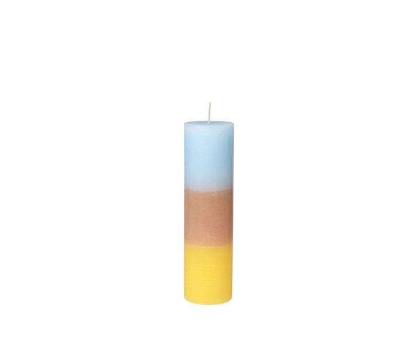 Rainbow Pillar candle