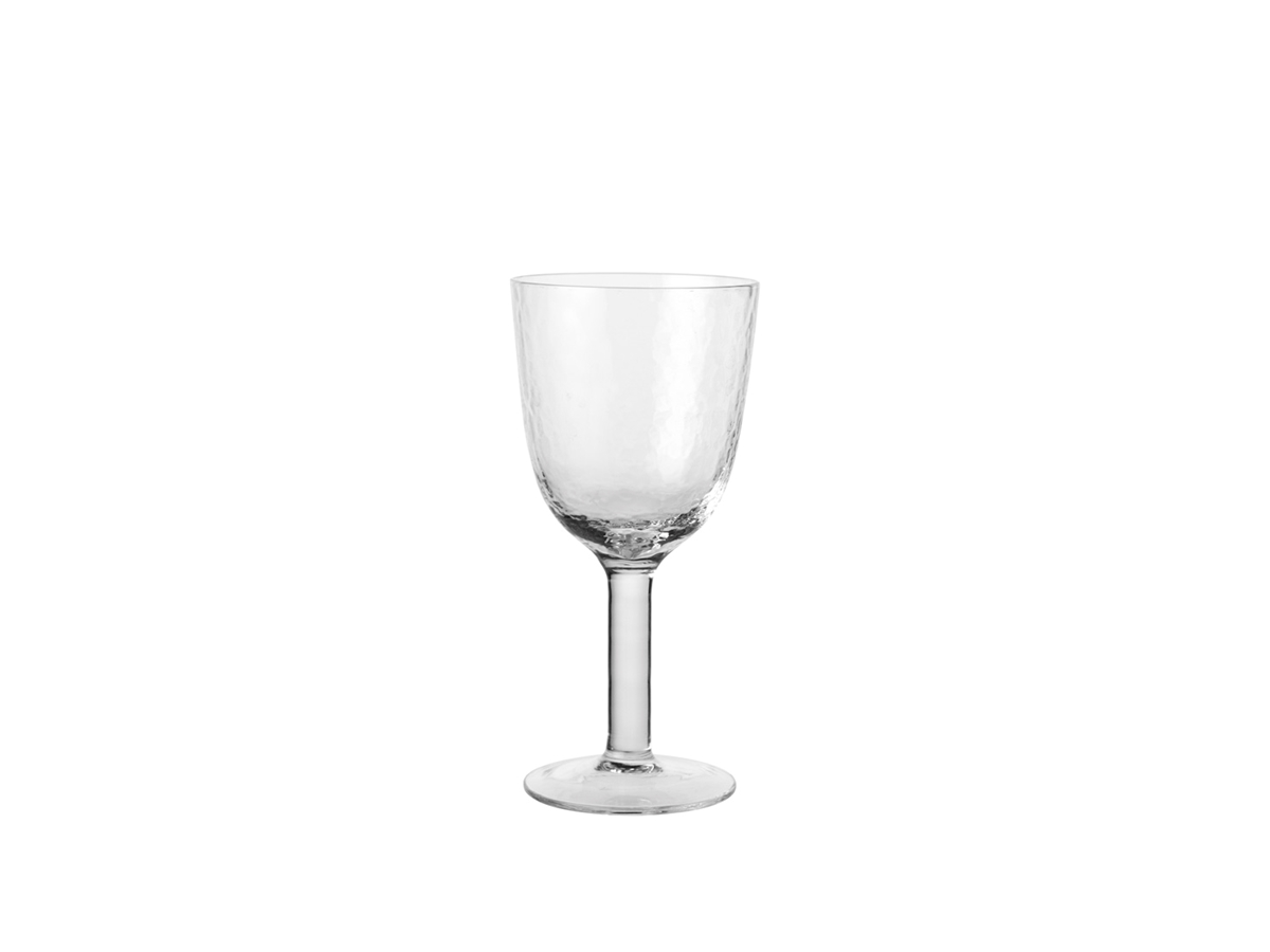 Hammered White Wine Glass